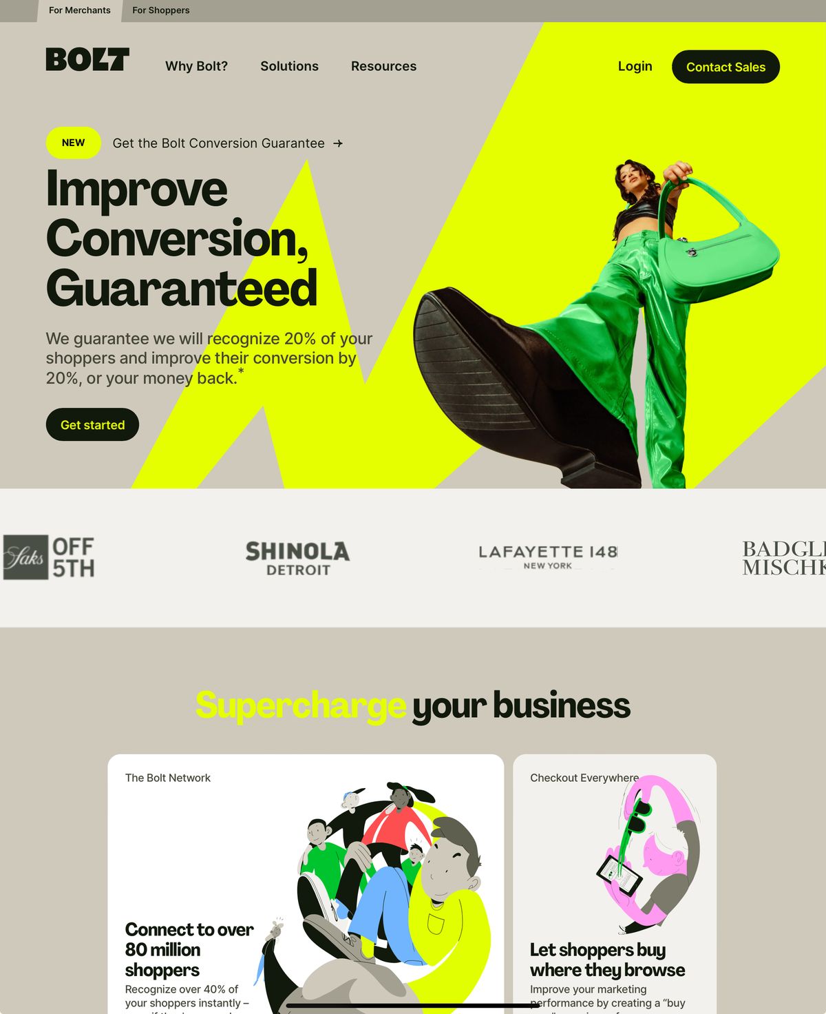 Bolt Conversion Optimization Ads Layout