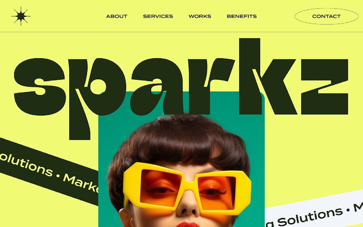 Sparkz - Trend Retro Sunglasses